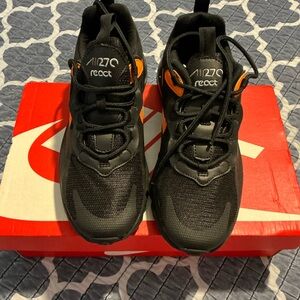 Nike Air Max 270 React Black with Orange Accents
